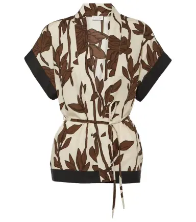 Brunello Cucinelli Floral cotton shirt | Thumbnail 1