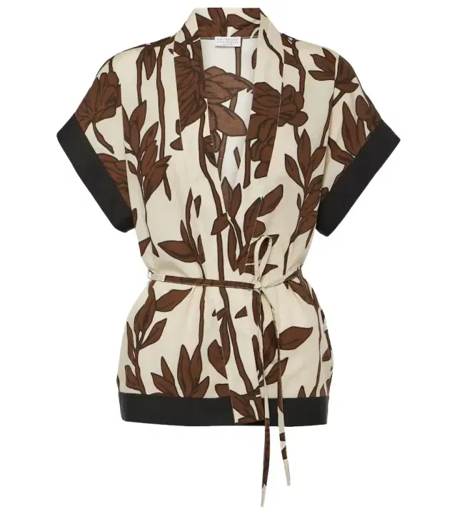 Brunello Cucinelli Floral cotton shirt