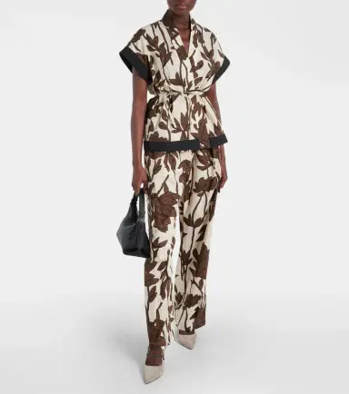Brunello Cucinelli Printed cotton poplin cargo pants | Thumbnail 5