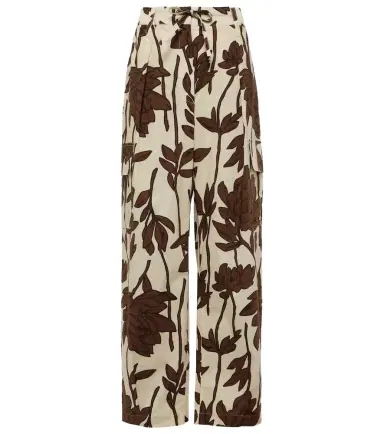 Brunello Cucinelli Printed cotton poplin cargo pants | Thumbnail 1