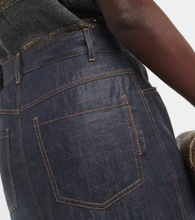 Brunello Cucinelli Denim maxi skirt | Thumbnail 5