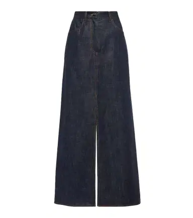 Brunello Cucinelli Denim maxi skirt | Thumbnail 1