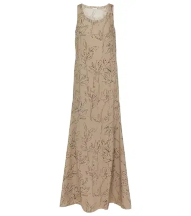 Brunello Cucinelli Floral cotton maxi dress | Thumbnail 1