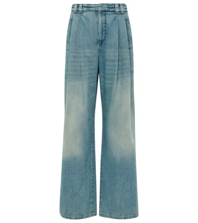 Brunello Cucinelli High-rise wide-leg jeans