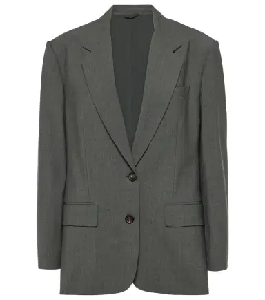 Brunello Cucinelli Oversized wool-blend blazer | Thumbnail 1