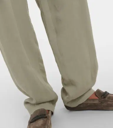 Brunello Cucinelli Twill wide-leg pants | Thumbnail 3