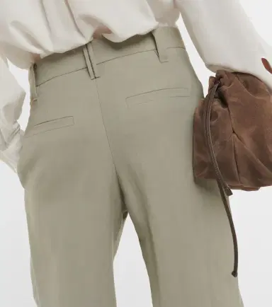 Brunello Cucinelli Twill wide-leg pants | Thumbnail 5