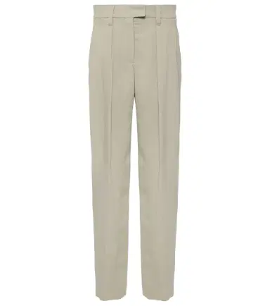 Brunello Cucinelli Twill wide-leg pants | Thumbnail 1