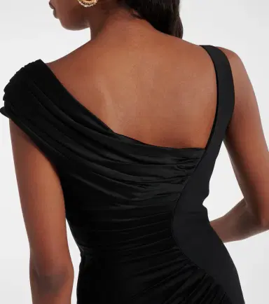 Versace Medusa '95 draped jersey and crêpe gown | Thumbnail 6