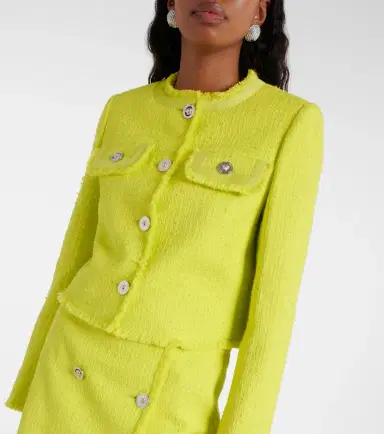 Versace Cotton-blend boucle jacket | Thumbnail 2