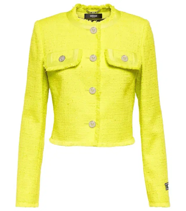 Versace Cotton-blend boucle jacket