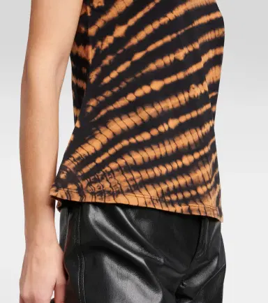 Proenza Schouler White Label Finley tie-dye cotton-blend T-shirt | Thumbnail 4