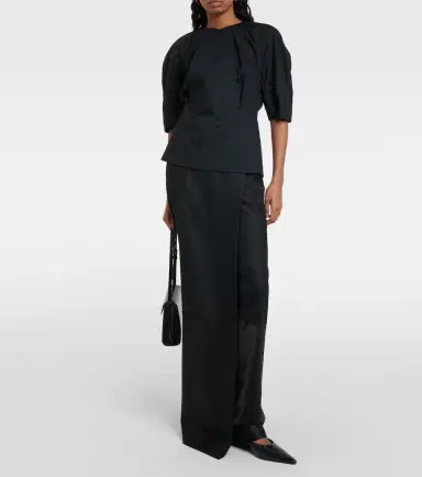 Proenza Schouler Georgia pleated cotton poplin top | Thumbnail 4