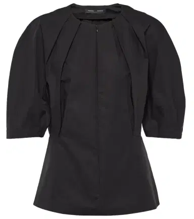 Proenza Schouler Georgia pleated cotton poplin top | Thumbnail 1