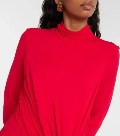 Proenza Schouler Meret draped crêpe jersey maxi dress | Thumbnail 2