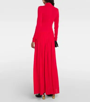Proenza Schouler Meret draped crêpe jersey maxi dress | Thumbnail 3