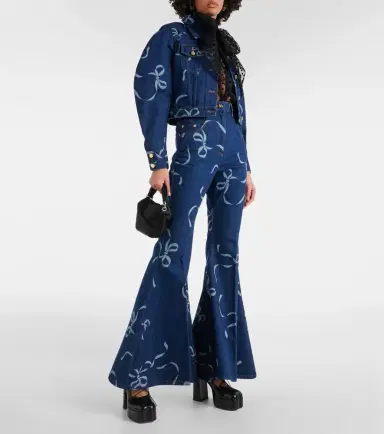 Nina Ricci Printed flared jeans | Thumbnail 3
