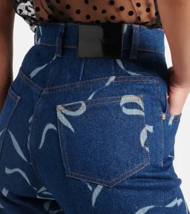 Nina Ricci Printed flared jeans | Thumbnail 4