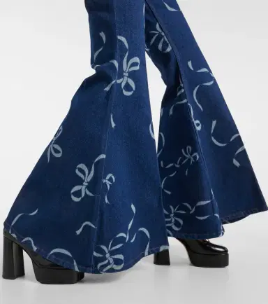 Nina Ricci Printed flared jeans | Thumbnail 5