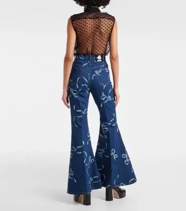 Nina Ricci Printed flared jeans | Thumbnail 7