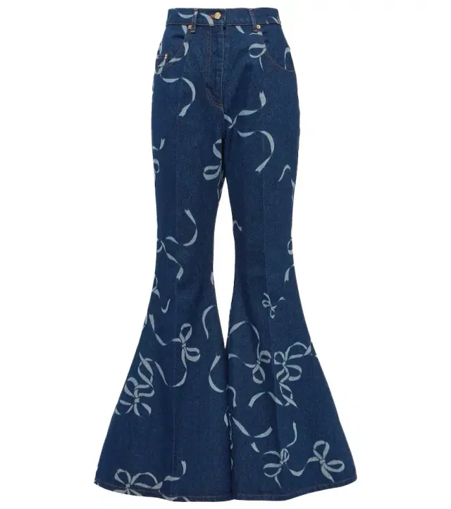 Nina Ricci Printed flared jeans