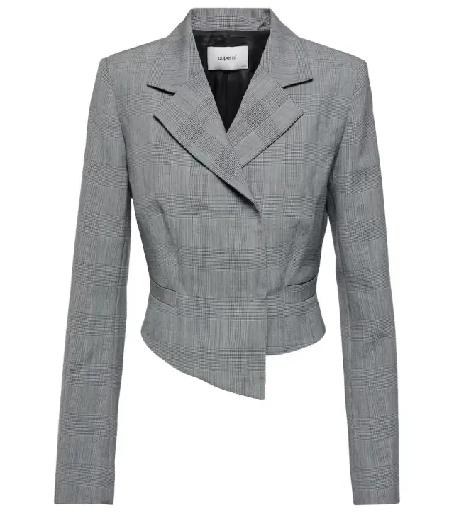 Coperni Prince of Wales virgin wool blazer