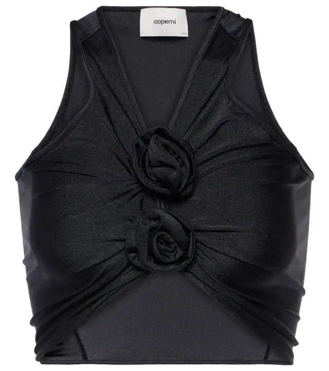 Coperni Floral jersey top