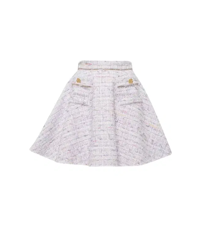 Nina Ricci High-rise cotton-blend tweed miniskirt