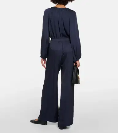 Velvet Livi satin wide-leg pants | Thumbnail 2