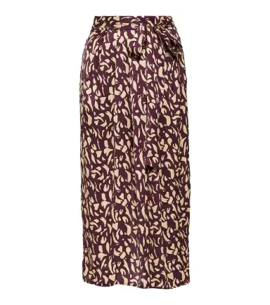 Velvet Juno printed satin midi skirt | Thumbnail 1
