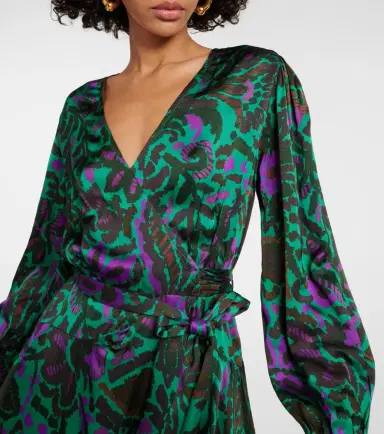 Velvet Bridget printed satin minidress | Thumbnail 3