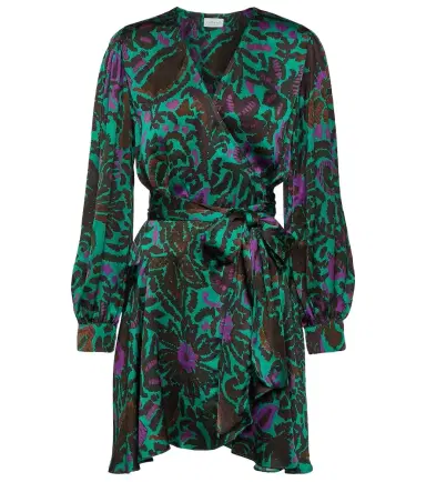Velvet Bridget printed satin minidress | Thumbnail 1