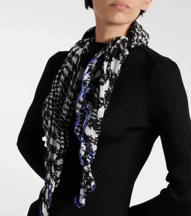Burberry Scarf-detail ribbed-knit sweater | Thumbnail 3