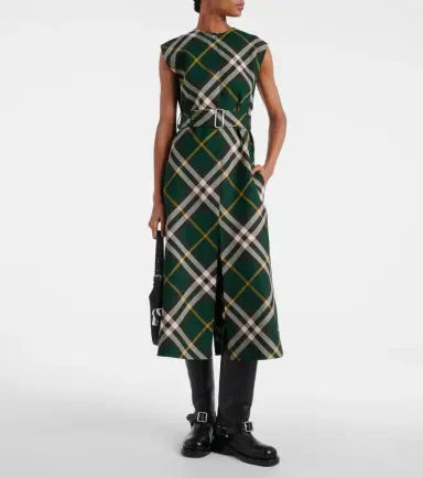 Burberry Check wool midi dress | Thumbnail 2