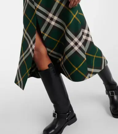 Burberry Check wool midi dress | Thumbnail 4