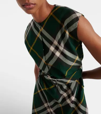 Burberry Check wool midi dress | Thumbnail 5