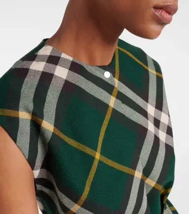 Burberry Check wool midi dress | Thumbnail 6