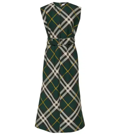 Burberry Check wool midi dress | Thumbnail 1