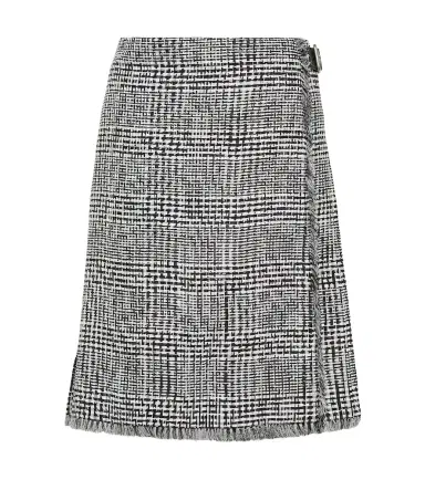 Burberry Houndstooth high-rise wrap skirt | Thumbnail 1 Burberry Houndstooth high-rise wrap skirt | Thumbnail 1