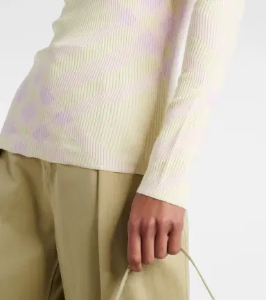 Burberry Check wool-blend top | Thumbnail 3