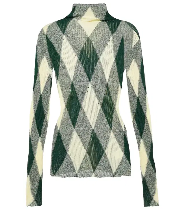 Burberry Argyle cotton and silk sweater