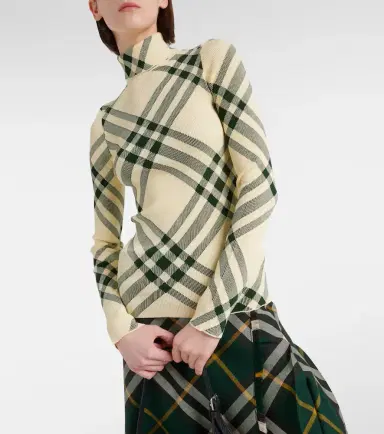 Burberry Check turtleneck sweater | Thumbnail 4 Burberry Check turtleneck sweater | Thumbnail 4