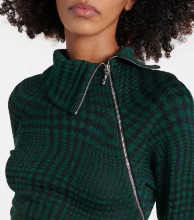Burberry Check wool-blend midi dress | Thumbnail 2 Burberry Check wool-blend midi dress | Thumbnail 2
