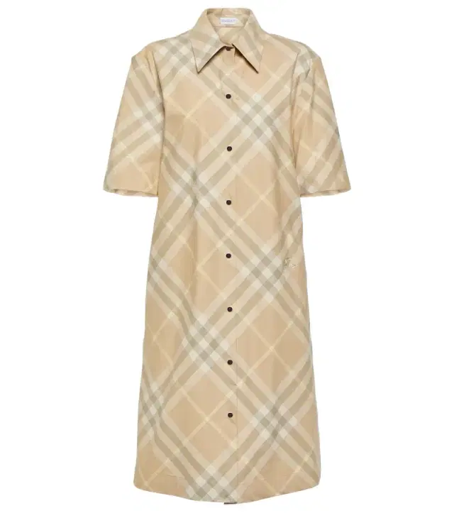 Burberry Check cotton shirt dress