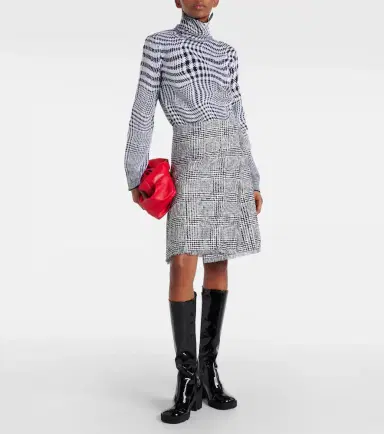 Burberry Houndstooth wool-blend turtleneck sweater | Thumbnail 5