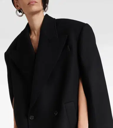 Wardrobe.NYC Wardrobe. NYC Double-breasted virgin wool cape | Thumbnail 3