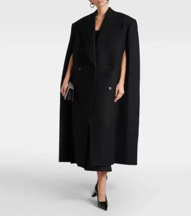 Wardrobe.NYC Wardrobe. NYC Double-breasted virgin wool cape | Thumbnail 4