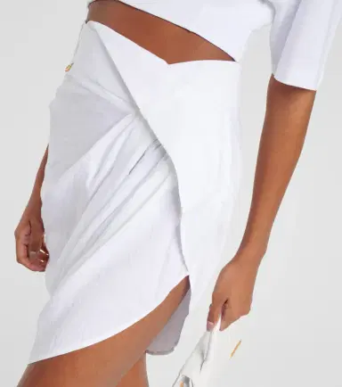 Jacquemus La Mini Jupe Saudade draped miniskirt | Thumbnail 2