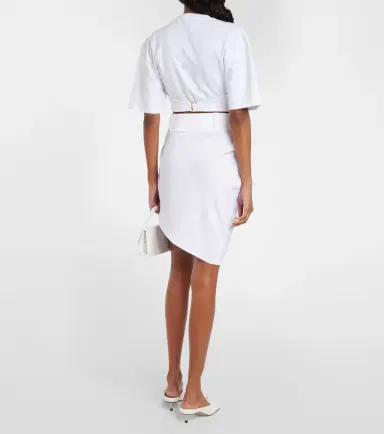 Jacquemus La Mini Jupe Saudade draped miniskirt | Thumbnail 3