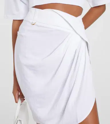 Jacquemus La Mini Jupe Saudade draped miniskirt | Thumbnail 4